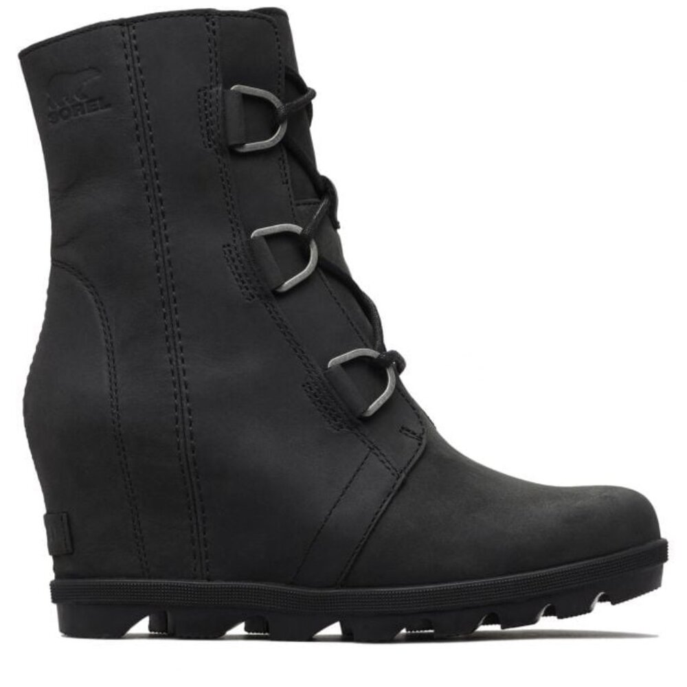 Sorel Joan of Arctic Wedge Boots - Black - Size 9 40